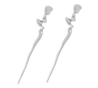 CLISPEED 2pcs Metal Hairpin Hair Sticks for Long Hair Women's Jewelry Accessories Chinese Chopsticks Minimalist Styling Accessories