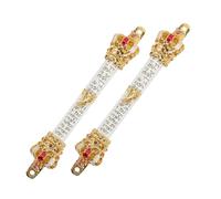 CLISPEED 2pcs Metal Mezuzah with for Door Hebrew and English Blessings Religious Judaica Decor for Jewish and Catholic Housewarming Sacred Spiritual Engravings for Church and Home