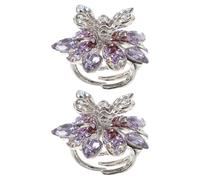 CLISPEED 2pcs Metal Mini Hair Claw Clips, Comfortable Experience, Not Easily Deformed, Classic Style Hair Accessories for Stage Performances and Birthdays