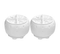 CLISPEED 2pcs Mini Portable Washing Machine Easy to Operate with Bottom Suction Cup and USB Power Supply, Suitable for Home and Travel Laundry