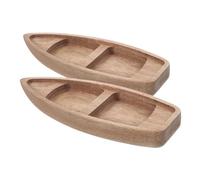 CLISPEED 2pcs Miniature Wooden Sailboat Model Handcrafted Nautical Decor with Artistic Detailing Realistic Micro Landscape Accessory for Home and Office Tabletop Decoration