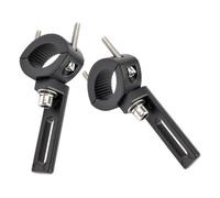 CLISPEED 2pcs Motorcycle Fog Light Clamp Bracket Black Mounting Brackets for Tubes Versatile Headlamp Holder Compatible with Motorbike Driving Lights