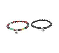 CLISPEED 2pcs Muslim Prayer Beads Bracelet Agate Religious Beads for Daily Wear for Muslims Worship and Eid Bracelet Strings