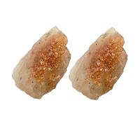 CLISPEED 2pcs Natural Rough Meditation Stones Compact Energy Chakra Crystals for Yoga Therapy Relaxation Gifts for for for for for for for Stress Relief and Energy Balancing