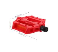 CLISPEED 2pcs Non-slip Bike Pedals Plastic Replacement for Boys and Mountain Bikes Comfortable Flat Pedals Suitable for City Streets Parks and Trails