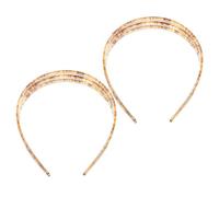 CLISPEED 2pcs Non-slip Plastic Headbands with Teeth Hollow Three-layer Design for Women and Sturdy Skincare Hairbands for Face Washing Makeup Spa Use Fashionable Hair Accessories