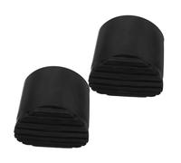 CLISPEED 2pcs Non Slip Rubber Ladder Feet Pads Extension Ladder Caps Anti-Slip Cushion Covers for Floor Protection Folding Feet Replacement Accessories Black
