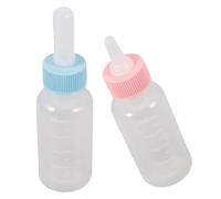 CLISPEED 2pcs Pet Milk Feeder Bottles for Puppies and Kittens, Silicone Material with Pp, Ensures Health and Safety, Simplifies Feeding Process, for Newborn Pet Nursing and Feeding