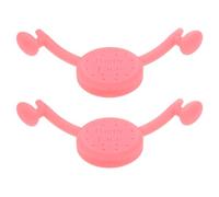 CLISPEED 2pcs Pink Silicone Smile Trainer for Women, Facial Exerciser Smile Correction and Teeth Alignment Features, Adjustable Mouth Muscle Trainer for Home Facial Training and Beauty