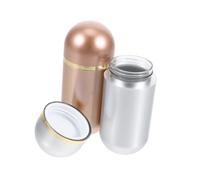 CLISPEED 2pcs Plastic Pill Bottles Portable Medicine Organizer Small Supplement Container with Sealing for Travel Purse Jewelry Herb Storage