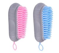 CLISPEED 2pcs Plastic Scalp Massager Hair Shampoo Brush with Smooth Surface Design to Stimulate Blood Circulation, Manual Head Cleaner Comb for Wet and Dry Hair Random Color