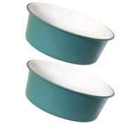 CLISPEED 2pcs Plastic Wash Basins Portable Multi-purpose Washing Holder with Dual Colour Design for Home and Outdoor Use