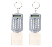 CLISPEED 2pcs Portable Mini Calculators for Students with Plastic Material and Press Key Function, Ultra Thin Pocket Size Arithmetic Calculator for School and Home Use