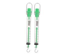 CLISPEED 2pcs Portable Spring Weighing Scale Dual Hook Tension Spring Balance for Physics Lab with Stainless Steel Hook and Corrosion-resistant Design Random Color