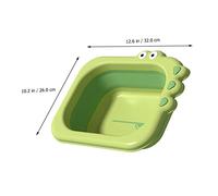 CLISPEED 2pcs Portable Washbasin Lightweight Wash Basin for Newborns Cartoon Design and Easy to Clean Soaking Bath Basins for Home Outdoor Camping Use