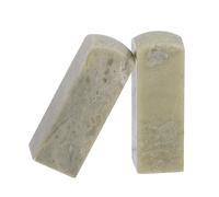 CLISPEED 2pcs Qingtian Stone Seal Engraving Blanks Round Head, Comfortable Grip and Classic Appearance, for Painting and Calligraphy Craft Projects by Beginners and Professional