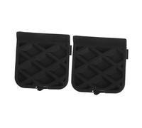 CLISPEED 2pcs Rear Bumper Trailer Cover Tow Hook Cover Car Rear Bumper Protector Guard Towing Ball Plug Flat Cap for Trailer Plastic Black