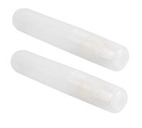 CLISPEED 2pcs Refillable Paint Markers with Flat Head for Precise Writing on Glass and Metal, Empty Paint Pens Suitable for DIY Art, Graffiti and Outdoor Signage, Plastic Material