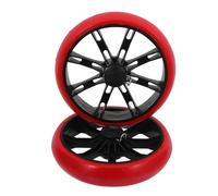 CLISPEED 2pcs Replacement Grocery Cart Wheels with Slip Rubber Wear Resistant and Floor Friendly Shopping Trolley Accessories Smooth Stable Rolling Walker and Stroller Parts