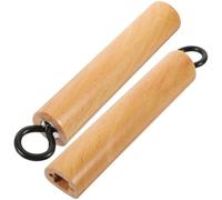 CLISPEED 2pcs Replacement Pot Handle with Ergonomic Wood and Iron Design, Lightweight and Easy to Clean, Anti-scalding Pan Handle Grip for Kitchen Cookware Repair