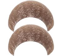 CLISPEED 2pcs Reptile Hide and Cave Terrarium Ornament Made from Lightweight Brown Coconuts Shells, Versatile Shelter for Reptile Box and Landscaping Decor