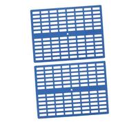 CLISPEED 2pcs Reusable Rabbit Cage Floor Mats with Design Blue Bunny Foot Pads for Small Pets Including Chinchillas Cats Puppies Easy to Cut and Assemble for Versatile Cage Flooring and