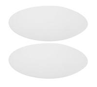 CLISPEED 2pcs Round Lampshade Diffuser Light Shade Cover, 24.5cm Diameter, 1mm Thick Acrylic, White, Reduces Glare, for Lamp Support Structures and LED Bulbs, Living Rooms and Kitchen