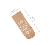 CLISPEED 2pcs Rustic Linen Wedding Bag Set for Wine Bottles, Reusable Packaging Bags with Assorted Colours, for Wedding Day and Party Decorations