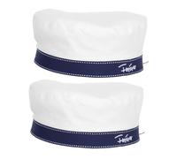 CLISPEED 2pcs Sailor Captain Hat White Beret for Women Nautical Costume Accessory for Parties Role Play and Themed Events Breathable for Year Comfort