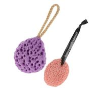 CLISPEED 2Pcs Seaweed Honeycomb Bath Sponge Balls for Gentle Exfoliation Soft Body Cleaning Sponges for Adults and Skin Friendly Convenient Shower Accessories