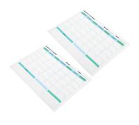 CLISPEED 2pcs Self-Adhesive PVC Monthly Calendar Whiteboard Reusable Dry Erase Wall Planner Easy to Stick for DIY Planning and Weekly Scheduling