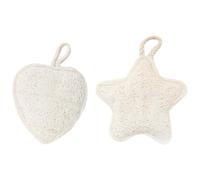 CLISPEED 2pcs Shower Loofah Sponges Body Scrubber Exfoliator for Bathing Natural Loofah Material for Shower and Face Cleaning