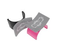 CLISPEED 2pcs Silicone Nail Art Arm Rest Pads U Shaped Comfortable Support Conforming to Wrist Curve Detachable Washable Portable for Nail Art and Mobile Technicians
