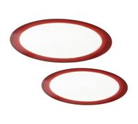CLISPEED 2pcs Silicone Pizza Mats Round Baking Sheets Nonstick Multi-use Kitchen Accessory Red Premium Silicone Not Easy to Fade for Home Making Pizza