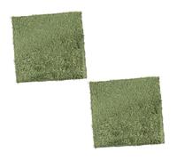 CLISPEED 2Pcs Simulated Moss Carpets for Reptiles Moisturizing Artificial Grass Mat for Turtles Lizards Snakes and Amphibians Reusable Pet Habitat Flooring