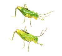 CLISPEED 2pcs Simulation Grasshopper Iron Garden Decor Vivid Model for Home