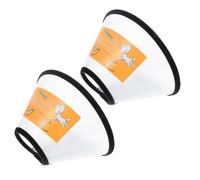CLISPEED 2pcs Soft Cat Collar for Dogs and Cats Comfortable Bite Neck Circles for Post Surgery Protection Lightweight Lick Preventing Pet Cone for Wound Healing Fits Neck