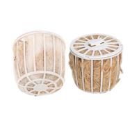 CLISPEED 2Pcs Soft Jute Bird Nesting Material Set with Mixed Fibers Natural Bird Bedding for Parakeets Suitable for Nest Building and Poultry Habitat Supplies Random Color Random Color