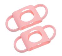 CLISPEED 2pcs Soft Silicone Bottle Handles Non Slip Grip for Bottles Portable Lightweight Protective Covers for Feeding