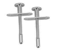 CLISPEED 2pcs Spring Loaded Plunger Latches Iron Furniture Fastening Fittings Durable Bed Spring Cotter for Crib Safety and Bed Rails