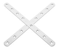 CLISPEED 2pcs Stainless Steel Flat Plates Straight Brackets for Fixing and Reinforcement, User-Friendly Metal Mending Plates for Construction and DIY Furniture Support