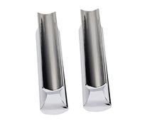CLISPEED 2pcs Stainless Steel Metal Guitar Slides Tone Bar Lap Steel Slide Rust Resistant for Electric