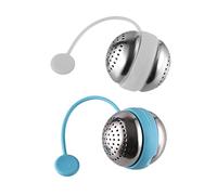 CLISPEED 2pcs Stainless Steel Round Ball Tea Infuser Fine Mesh Tea Leaf Filter for Loose Leaf Brewing at Home House
