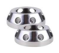 CLISPEED 2pcs Stainless Steel Teapot Warmer Base for Kettle and Coffee Milk round Shape, Contemporary Design, Keeps Tea or Coffee Warm for Indoor Social Events and Restaurant Use