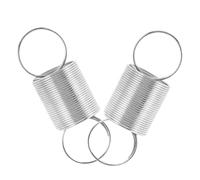CLISPEED 2Pcs Stainless Steel Tension Springs with Ring Ends Extension Force Springs for Science Lab Testing and Teaching Industrial Replacement for Mechanical Experiments