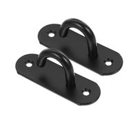 CLISPEED 2Pcs Stainless Steel Wall Mount Gym Hooks for Resistance Bands Ceiling Hanger Heavy Duty Exercise Strap Anchors with Large Opening for