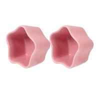 CLISPEED 2pcs Star Shaped Ceramic Pet Food Bowls for Small Animals Easy to Clean Smooth Surface Small Pet Feeder Suitable for Hamsters and Caged Birds