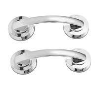 CLISPEED 2PCS Suction Cup Shower Handles Heavy Duty Adhesive Grab Bars for Bathroom Safety Portable Removable Handrails for Easy Installation Glass and Tile