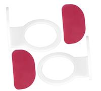 CLISPEED 2pcs Tennis and Baseball Bat Stand Holder White Acrylic Wall-mount Display Racks Storage Organizer for Sports Training and Home Gym