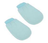 CLISPEED 2Pcs Thickened Plant Fiber Bath Scrub Towels Exfoliating Shower Body Scrubbers Gloves for Deep Pore Cleaning and Rich Generation